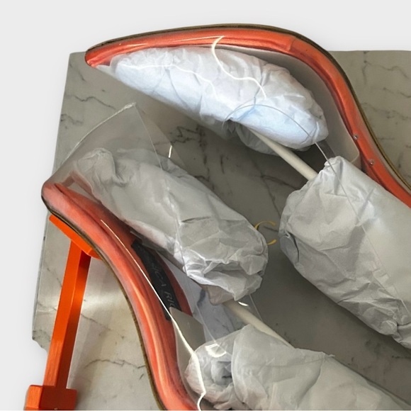 Jessica Rich Fancy Stiletto Clear Vinyl Pointed Toe Pumps Size 39 New in Box - Picture 5 of 8